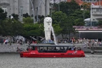 A Pyxis R ferry moving along Marina Bay. (Photo: The Strait Times)