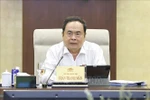 National Assembly Chairman Tran Thanh Man delivers a speech at the NA Standing Committee's meeting on June 24. (Photo: VNA)