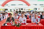 Delegates attend the groundbreaking ceremony for Phase 2 of the Greenworks Thai Binh project at Lien Ha Thai Industrial Park. (Photo: baodautu.vn)