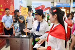 Biometric ticketing system deployed at Hanoi Railway Station. (Photo: VNA)