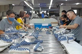 Footwear production for export to the EU. (Photo: VNA) 