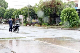Residents in Ninh Binh province are unable to travel due to severe flooding caused by storm Wipha-triggered rain. (Photo: VNA) 