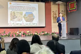Vice Chairman of the Thai Binh People's Committee Pham Van Nghiem speaks at the event. (Photo: VNA)