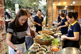 Over 600 dishes are introduced to foodies at the festival in HCM City. (Photo: VNA)