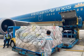 Vietnam Airlines delivers emergency aid to Myanmar. (Photo: VNA) 