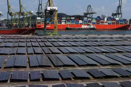 A view of Sembcorp Solar’s solar farm at Keppel Terminal in Singapore June 26, 2025. (Photo: Reuters) 