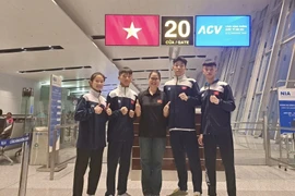 The Vietnamese athletes leave for Bahrain on late August 26 for the Asian Youth Mixed Martial Arts Championships 2025. (Photo: VNA)