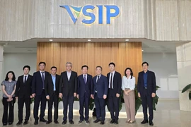 A delegation from the Korea SMEs and Startups Agency visits the Vietnam–Singapore Industrial Park (VSIP). (Photo: KOSME) 