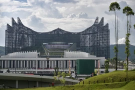 Indonesia's Presidential Palace in Nusantara, East Kalimantan, is pictured during the country’s 79th Independence Day celebrations on Aug. 17, 2024. (Photo: AFP/VNA) 