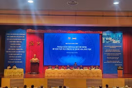 Scientific seminar “Diplomacy in the Ho Chi Minh Era: 80 Years of Devoted Service to the Nation. (Photo: VietnamPlus) 