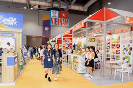 Vietnamese booth at the exhibition (Photo: VNA)