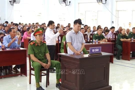 The mock trial in Tan Dong commune, Dong Thap province, on November 5 (Photo: VNA)