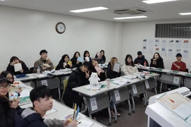 Vietnamese students in Daegu city, the RoK (Photo: tuoitre.vn)