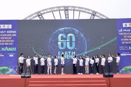 The launch ceremony of the campaign “All people practice efficient energy use in response to Earth Hour 2026” under the theme “Green innovation, green future”, held in Hanoi on March 21, 2026. (Photo: VNA)