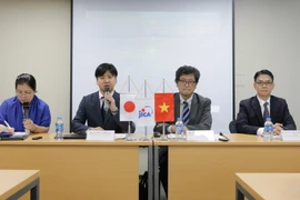 The press conference introducing Japan’s semiconductor technology and cooperation between Vietnam and Japan in the field. (Photo: JICA) 