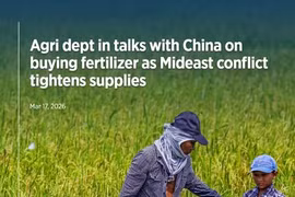 The Philippines considers fertiliser imports from China as the Middle East conflict disrupts supply. (Photo: abs-cbn.com)