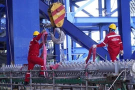 Long Phu 1 thermal power plant project is underway at an accelerated pace (Photo: Petrovietnam) 