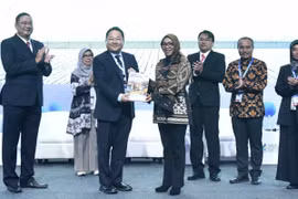 Hyundai Motor presents action plans for waste-to- hydrogen ecosystem in Indonesia at the Global Hydrogen Ecosystem Summit held in Jakarta on April 15. (Photo: hyundai.com)