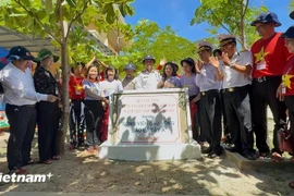 The Rainbow Park is an initiative launched by the Rainbow Fund, with overseas Vietnamese contributing to the construction of facilities for children in Truong Sa. (Photo: VietnamPlus)