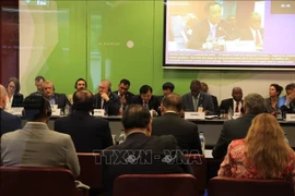 Deputy Minister Nguyen Hoang Hiep, attends the Global Platform for Disaster Risk Reduction (GP2025) in Geneva, Switzerland, June 4. (Photo: VNA)