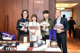 At the tourism promotion programme for Hue and Quang Tri in Seoul. (Photo: VNA)