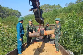 Nghe An neutralises 350kg unexploded wartime bomb (Photo: VNA)