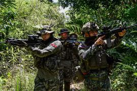 Korean Marines take part in exercise KAMANDAG in the Philippines, in this photo provided by the Marine Corps, June 3. (Photo: Yonhap) 