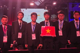 The Vietnamese team at the 2025 International Physics Olympiad (Photo: Ministry of Education and Training)
