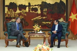 Prime Minister Pham Minh Chinh meets with EDF's Senior VP Government and International Affairs Erkki Maillard in Hanoi on March 12, 2025. (Photo: VNA)