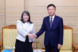 Deputy Prime Minister Le Thanh Long receives June Kunugi, UNICEF Regional Director for East Asia and the Pacific, in Hanoi on November 26. (Photo: VNA)