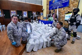 Malaysia seizes a record of nearly 20 million USD worth of methamphetamine (Photo: Bernama) 