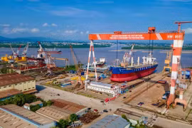 Vietnam rises as a competitive force in global shipbuilding (Photo: VietnamPlus)