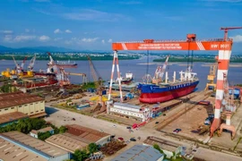 Vietnam rises as a competitive force in global shipbuilding (Photo: VietnamPlus)
