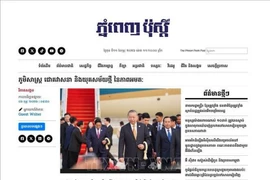 An article titled *“Geography, destiny and a new era of enduring friendship”* by Associate Professor Dr. Neak Chandarith, Director of the Institute for International Studies and Public Policy at the Royal University of Phnom Penh (RUPP). (Photo: VNA) 