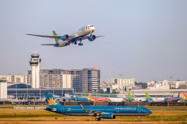 Aircraft at Tan Son Nhat International Airport in Ho Chi Minh City (Photo: VNA)
