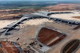 Long Thanh International Airport is currently under construction and is expected to be put into operation by the end of 2026. (Photo: VNA) 