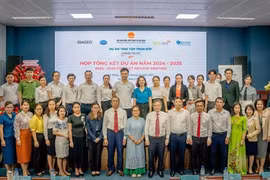 Participants join the completion of the ‘Learning for Life’ (L4L) training programme in supporting hospitality skills and knowledge among Vietnamese students in 2024-25. Photo courtesy of VietGate (Photo: VNA) 