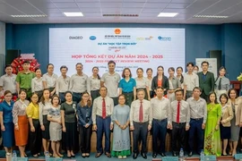 Participants join the completion of the ‘Learning for Life’ (L4L) training programme in supporting hospitality skills and knowledge among Vietnamese students in 2024-25. Photo courtesy of VietGate (Photo: VNA) 