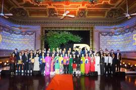 On April 15, Ho Chi Minh (HCM) City organises a ceremony to honour 50 outstanding businesses with leading brands and products of the city in celebration of the 50th anniversary of Southern Liberation and National Reunification (April 30, 1975-2025). (Photo: VNA) 