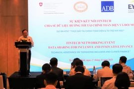 Pham Anh Tuan, Director General of the SBV’s Payment Department speaks at the event (Photo: VietnamPlus)
