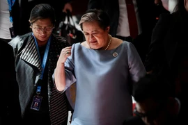 Philippine Secretary of Foreign Affairs Theresa P. Lazaro after the Special Asean Foreign Ministers’ Meeting (AMM) to discuss the current situation between Cambodia and Thailand. (Photo: BERNAMA) 