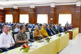 Participants attend the special talk on the life and career of President Kaysone Phomvihane and Vietnam–Laos relations. (Photo: VNA) 