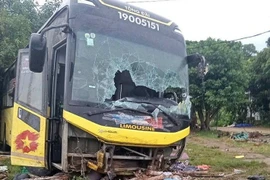Sleeper bus crash in Ha Tinh province leaves nine dead and 16 injured. (Photo: VNA) 