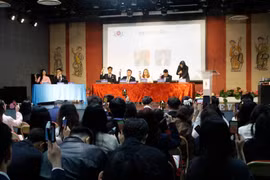 The second congress of the Vietnamese Youth and Student Federation in Europe (VYSEF) on May 9 ( Photo: VNA)