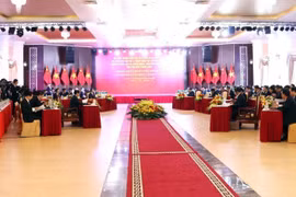 The meeting between Lai Chau and Yunnan officials in the Vietnamese province on October 29 (Photo: nhandan.vn)