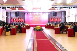 The meeting between Lai Chau and Yunnan officials in the Vietnamese province on October 29 (Photo: nhandan.vn)