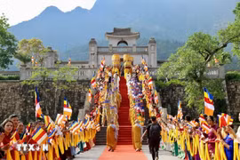 A view of the Yen Tu festival (Photo: VNA)