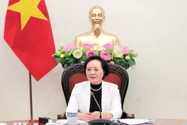 Deputy PM Pham Thi Thanh Tra speaks at the working session with the Ministry of Home Affairs on December 4. (Photo: VNA)
