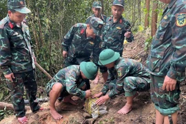 220kg wartime bomb safely defused in Da Nang (Photo: VNA)