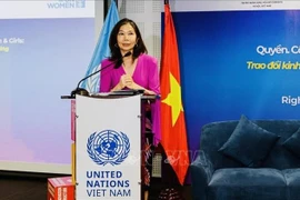 UN Resident Coordinator in Vietnam Pauline Tamesis (Photo: VNA)